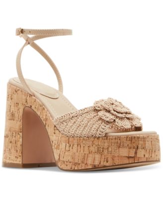 Garden Flower Platform Dress Sandals