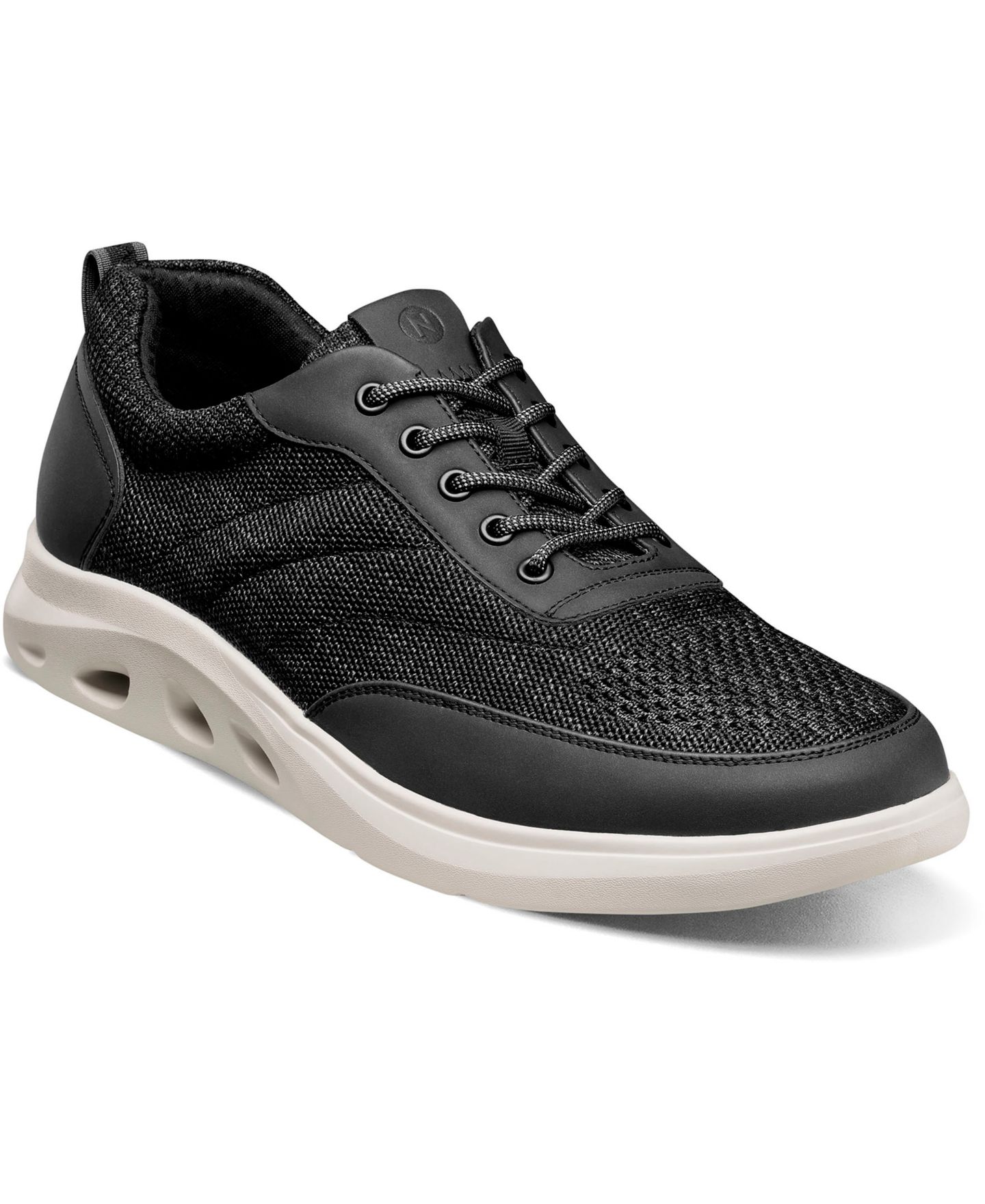Мужские кроссовки Nunn Bush Ponte Knit Moc Toe, цвет: Чёрный — фото 1