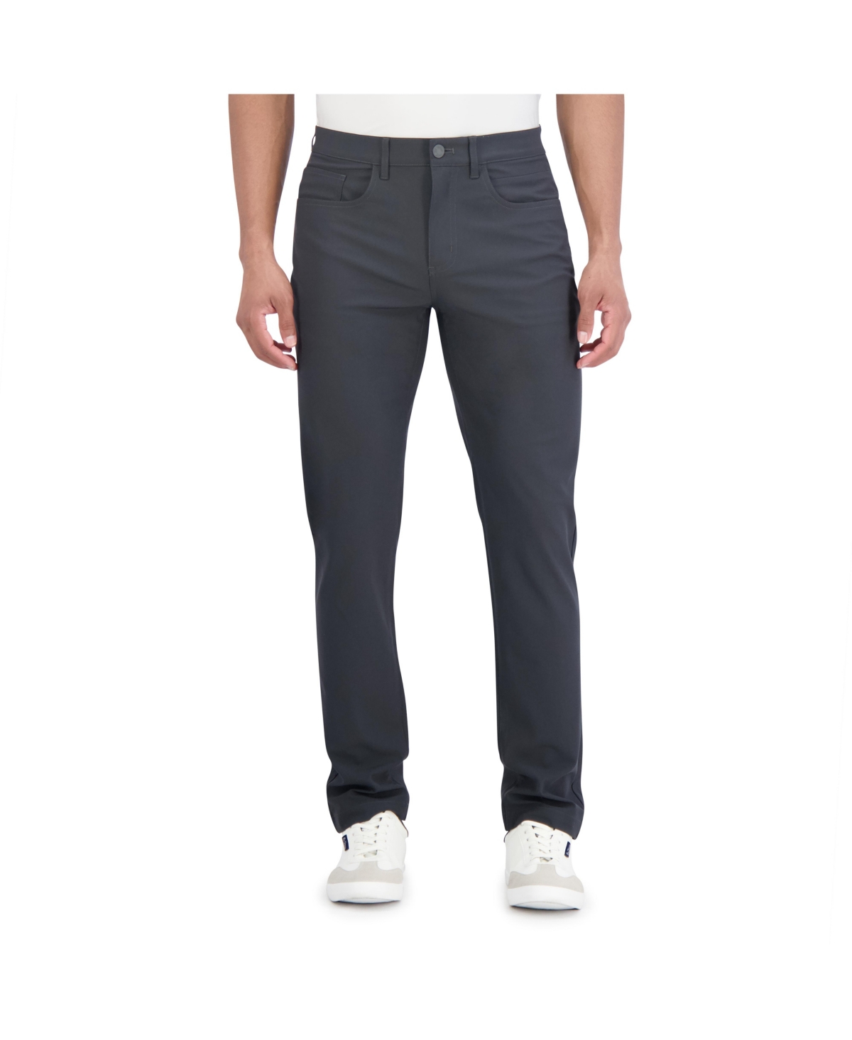 Ben Sherman Men's 4 Way Stretch Tech Pants In Dark Gray