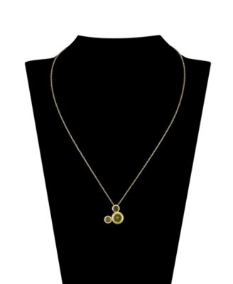 Cubic Zirconia Mickey Mouse Dream Birthstone Pendant Necklace