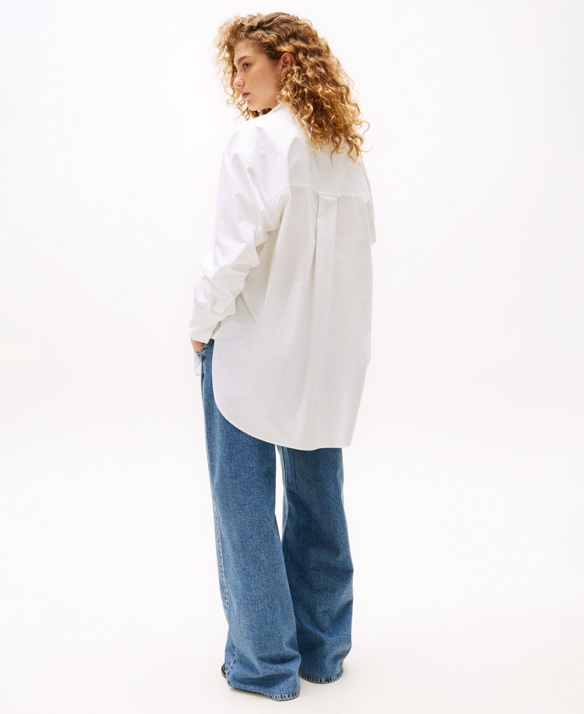 Tommy Hilfiger X Sofia Richie Grainge Boyfriend Shirt In Th Optic White