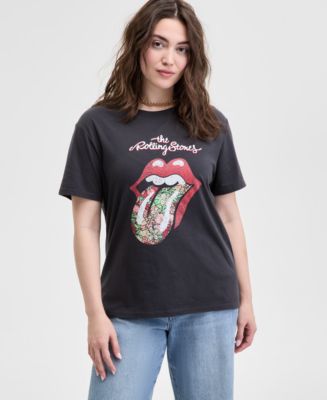 Rolling Stones - EST 1962, Short Sleeve da Donna, Bianco (White), Small : Rolling Stones - the
