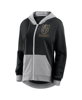 Women's Black Vegas Golden Knights Hit It French Terry Full-Zip Hoodie