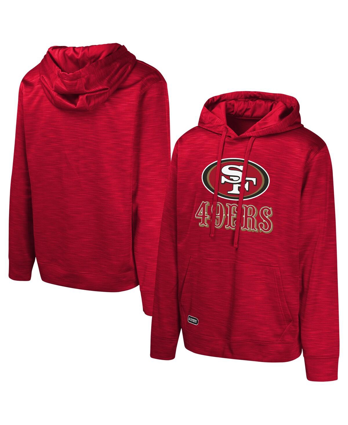 Men's Scarlet San Francisco 49ers Streak Fleece Pullover Hoodie - Scarlet