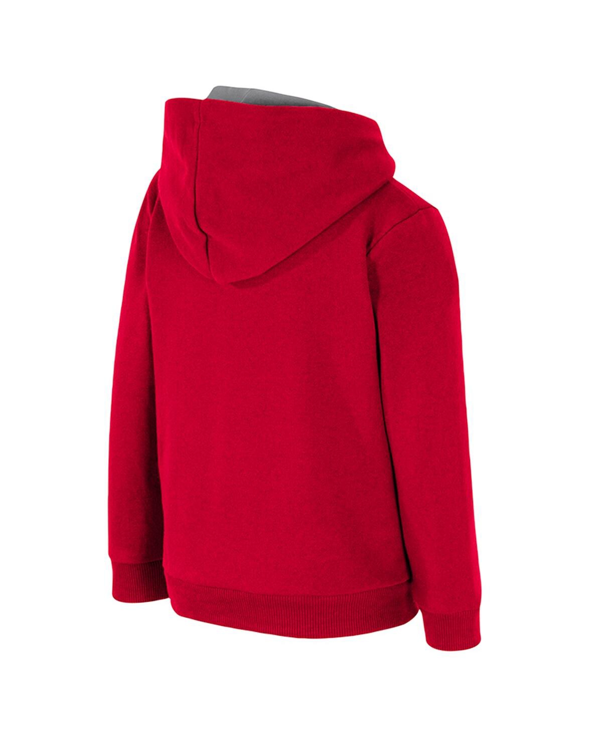 Colosseum Toddler Scarlet Ohio State Buckeyes Centauri Pullover Hoodie In Scarlet