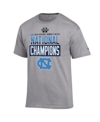 Men's Gray North Carolina Tar Heels 2024 NCAA Women's Soccer National Champions Locker Room T-Shirt