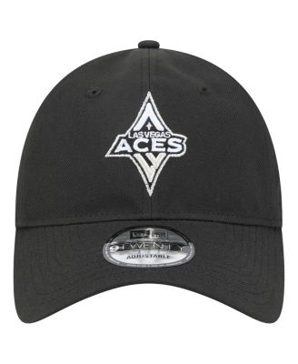 Men's and Women's Black Las Vegas Aces Core Logo 9TWENTY Adjustable Hat