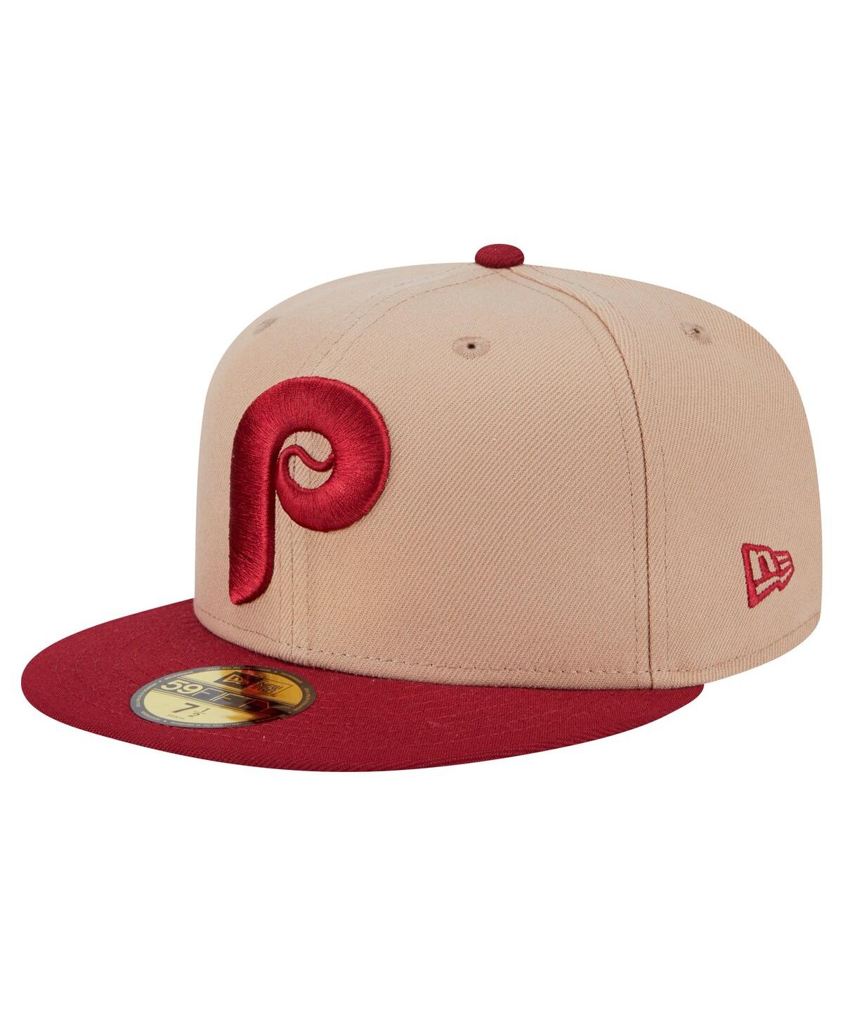 Men's Khaki Philadelphia Phillies 59FIFTY Fitted Hat - Khaki