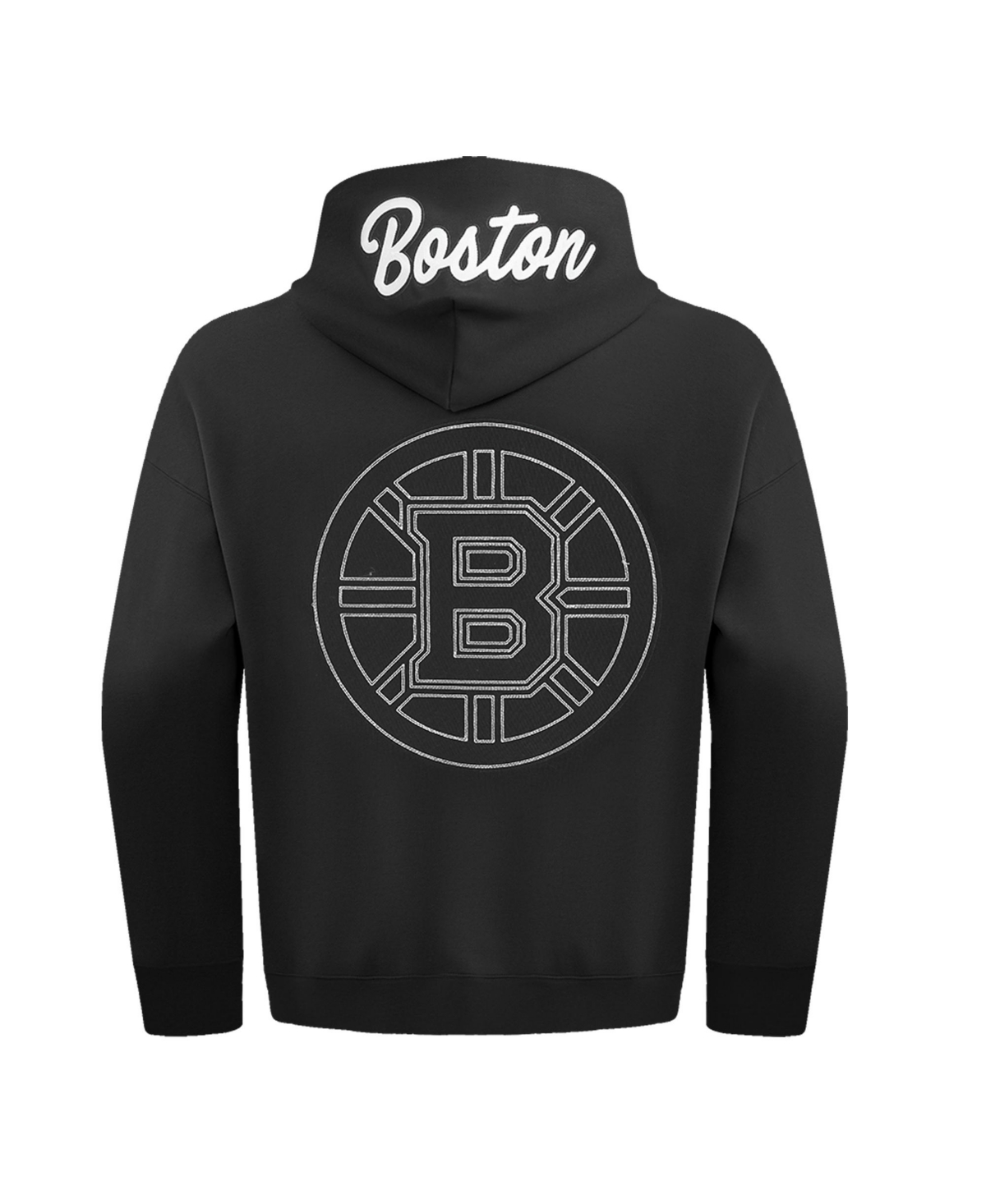 Pro Standard Men's Black Boston Bruins Paint The City Pullover Hoodie In Black