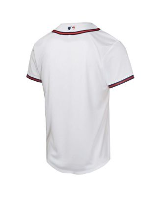 Big Boys and Girls White Atlanta Braves Home Game Jersey