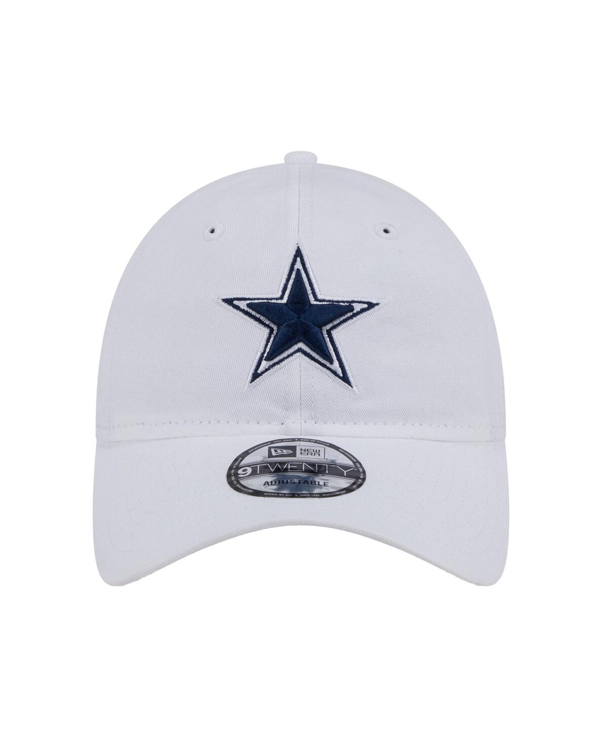NEW ERA MEN'S WHITE DALLAS COWBOYS MAIN 9TWENTY ADJUSTABLE HAT 