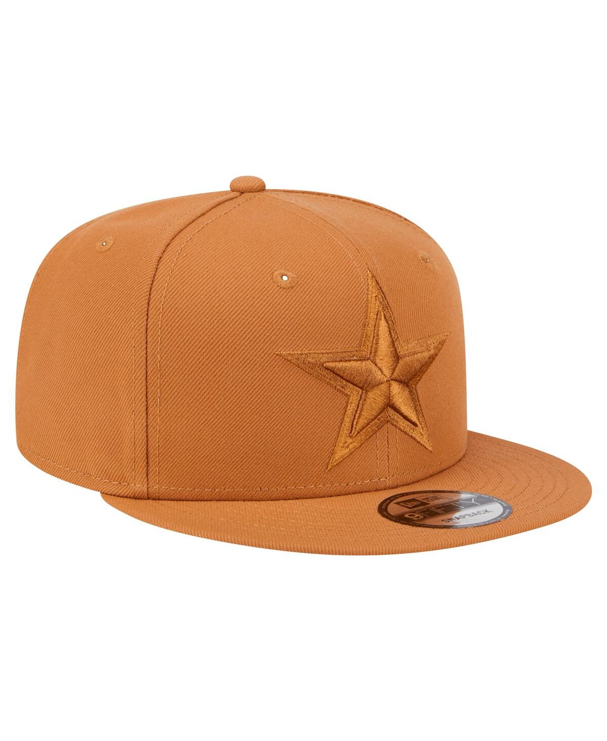 NEW ERA MEN'S BROWN DALLAS COWBOYS TONAL COLOR PACK 9FIFTY SNAPBACK HAT 