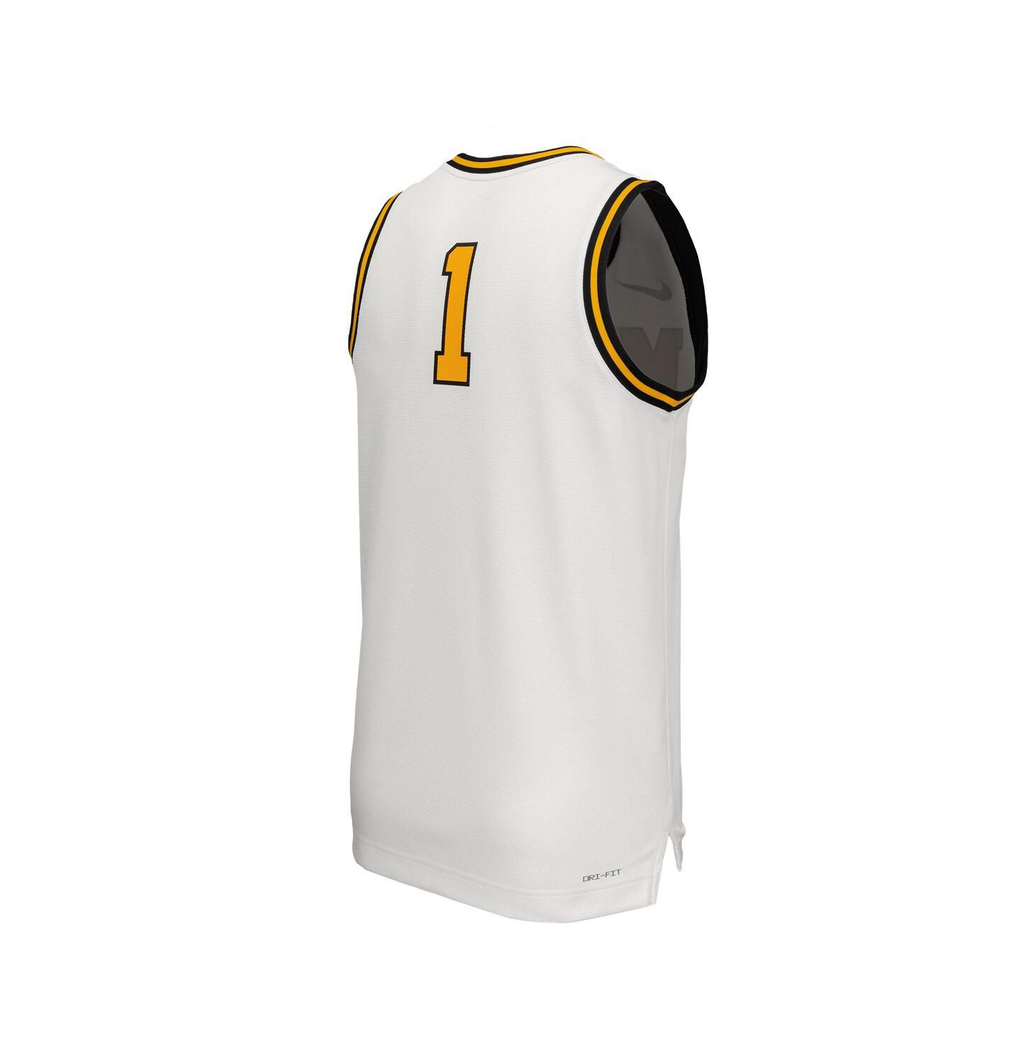 Мужской топ Nike White Missouri Tigers Retro Replica Basketball Jersey — фото 3