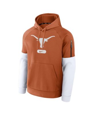 Men's Texas Burnt Orange Texas Longhorns Fitness Performance Pullover Hoodie