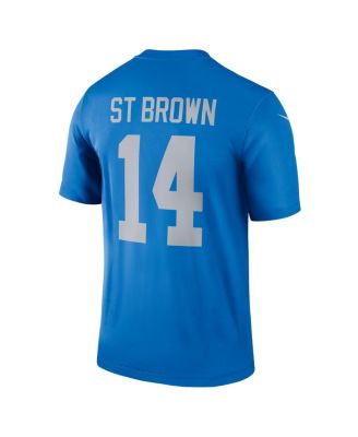 Men's Amon-Ra St. Brown Blue Detroit Lions Alternate Legend Player Performance Top