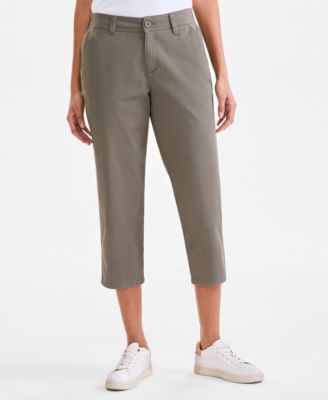 Women's Mid-Rise Comfort Waist Capri Pants