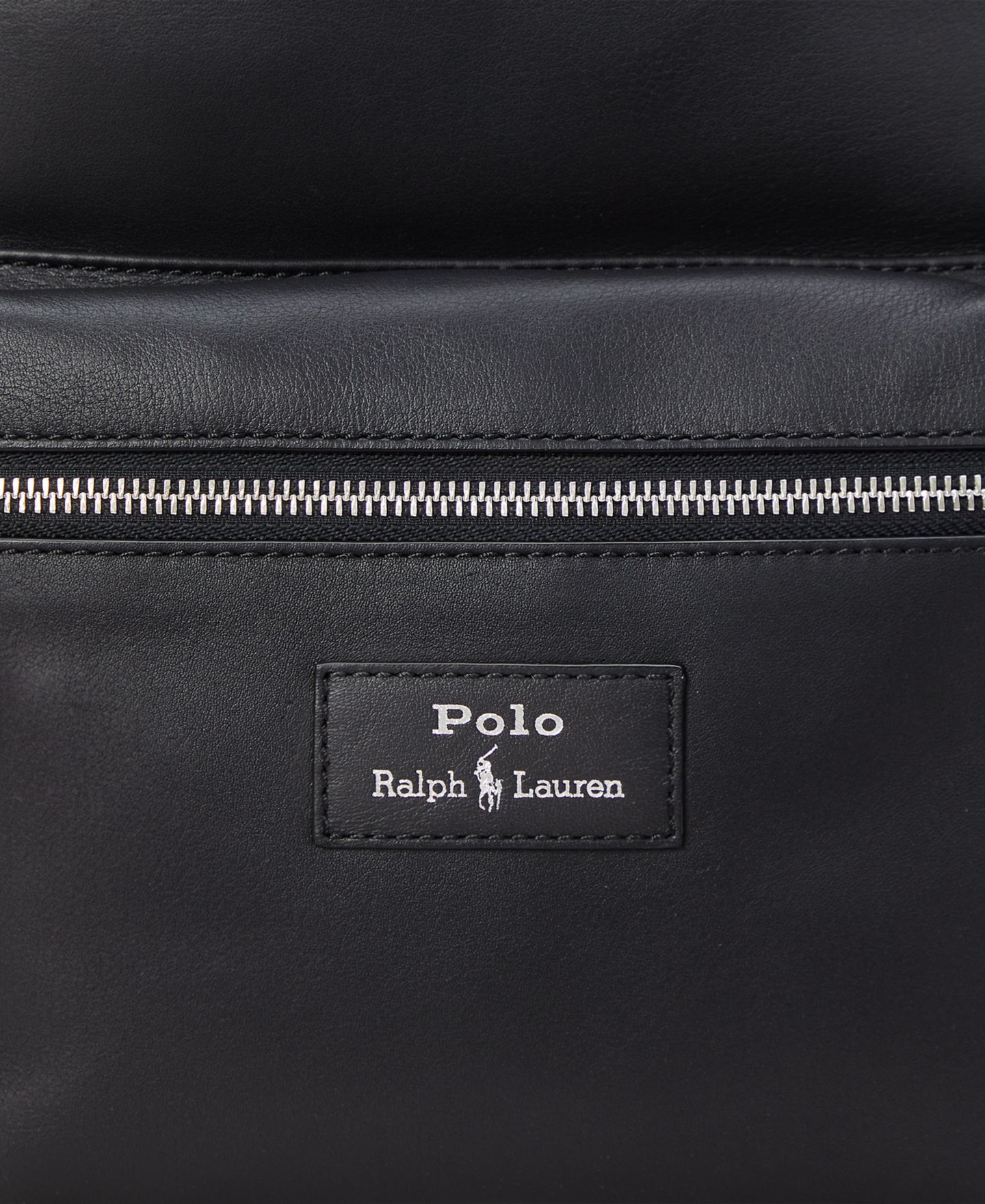 Рюкзак Polo Ralph Lauren Smooth Leather, цвет: Чёрный — фото 5