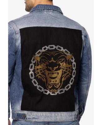 Men's Graphic Rhinestone Denim Jackets