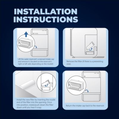 Replacement for P4INKFILTR Ice Maker Water Filter, Compatible with all GE Opal Nugget Ice Maker Water Filter, 3 Pack