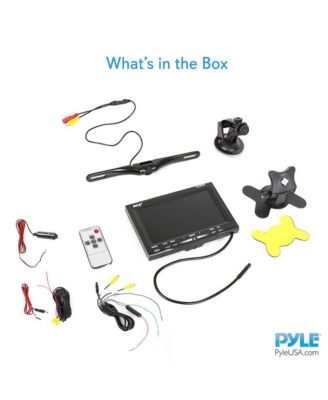Car Backup Camera & Monitor Display Kit, 7'' Screen, Night Vision, Waterproof