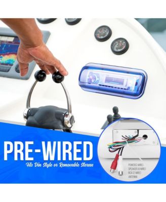 Universal Marine Stereo Housing, White