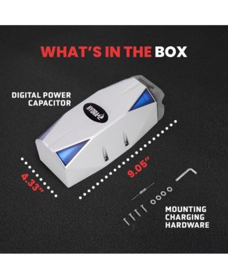 0.3 Farad Digital Power Capacitor, Blue Digital Display, 12-24V