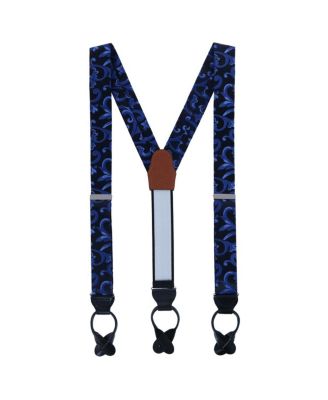 Men's Christian the Romantic Brocade Silk Button End Suspenders