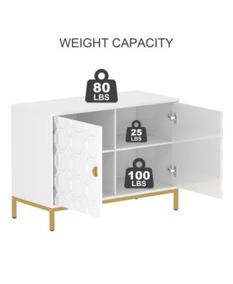 Freestanding Storage Cabinet 2-Door Accent Cabinet