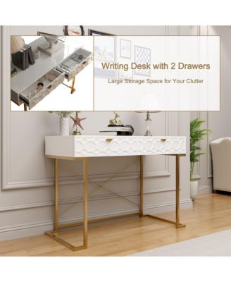 Functional Writing Desk with Ample Storage and Modern Design