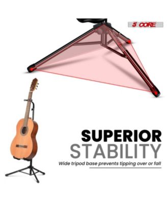 Guitar Stand Floor Foldingholder Soporte Para Guitarra for Acoustic Electric Bass GSH HD BLK