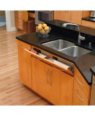 19" Tip Out Tray w/ Soft-Close for Sink Base Cabinet, 6581-19SS-SC-1