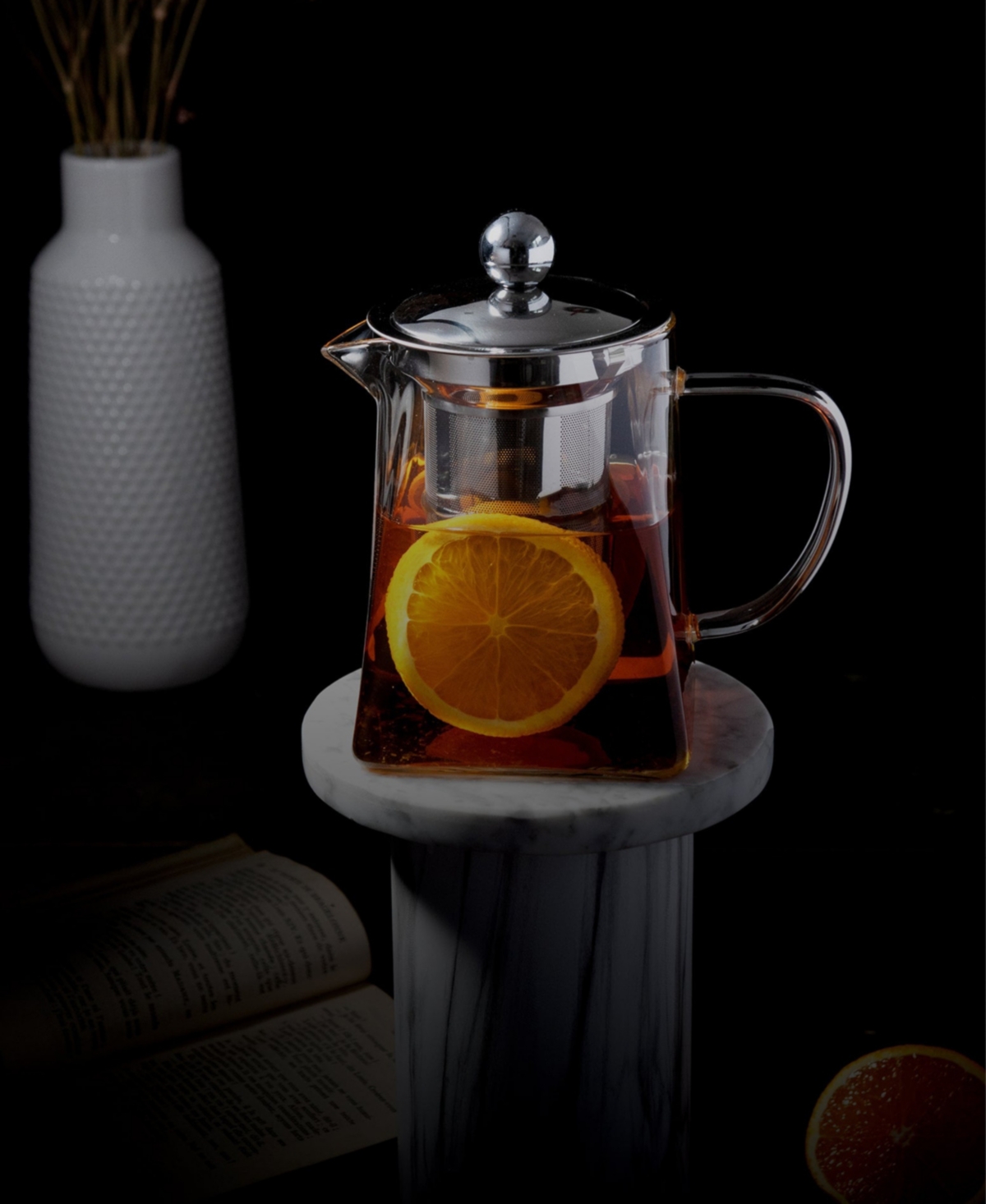 Cristel Roobos Tea Pot, 27 Oz. In Glass