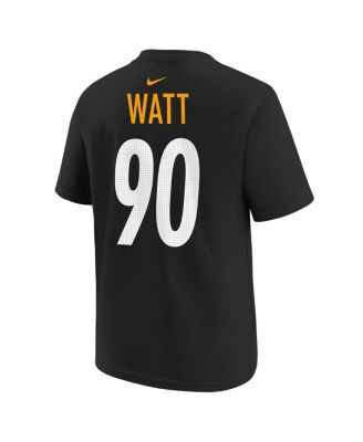 Big Boys and Girls T.J. Watt Black Pittsburgh Steelers Player Name Number T-Shirt
