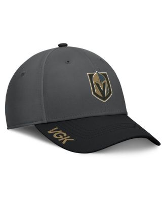 Fanatics - Men's Gray/Black Vegas Golden Knights Authentic Pro Rink Flex Hat
