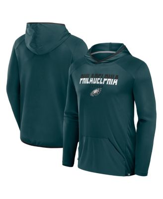 Fanatics - Men's Midnight Green Philadelphia Eagles Transitional Defender Hoodie Long Sleeve T-Shirt
