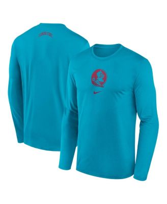 Nike - Men's Turquoise Florida State Seminoles On-Court Basketball Shootaround Performance Long Sleeve T-Shirt