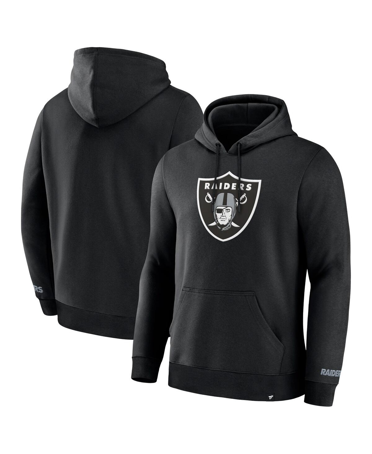 Fanatics Men's Black Las Vegas Raiders Legacy Fleece Pullover Hoodie In Black
