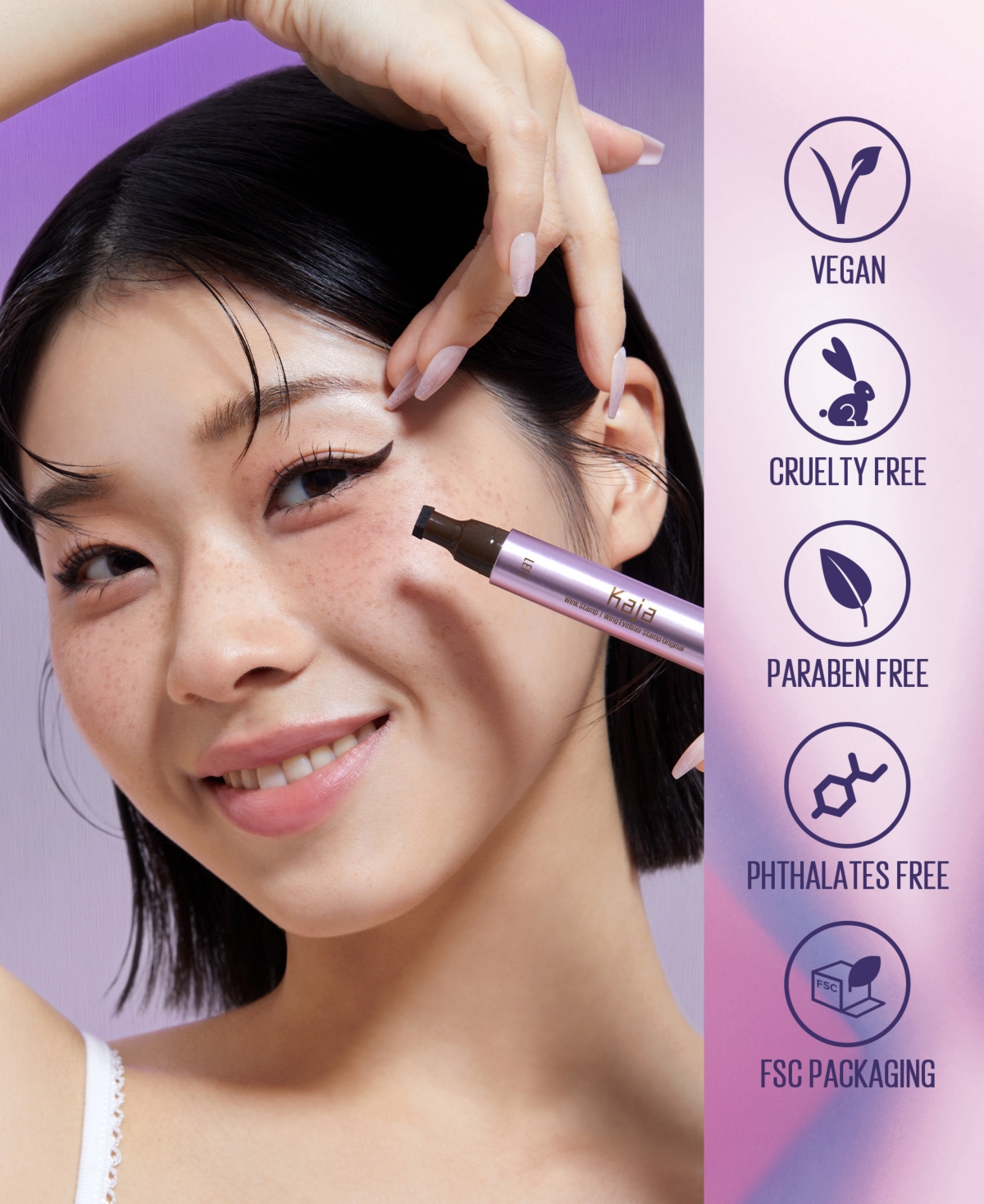 KAJA WINK STAMP ORIGINAL WATERPROOF WING EYELINER STAMP & PEN 