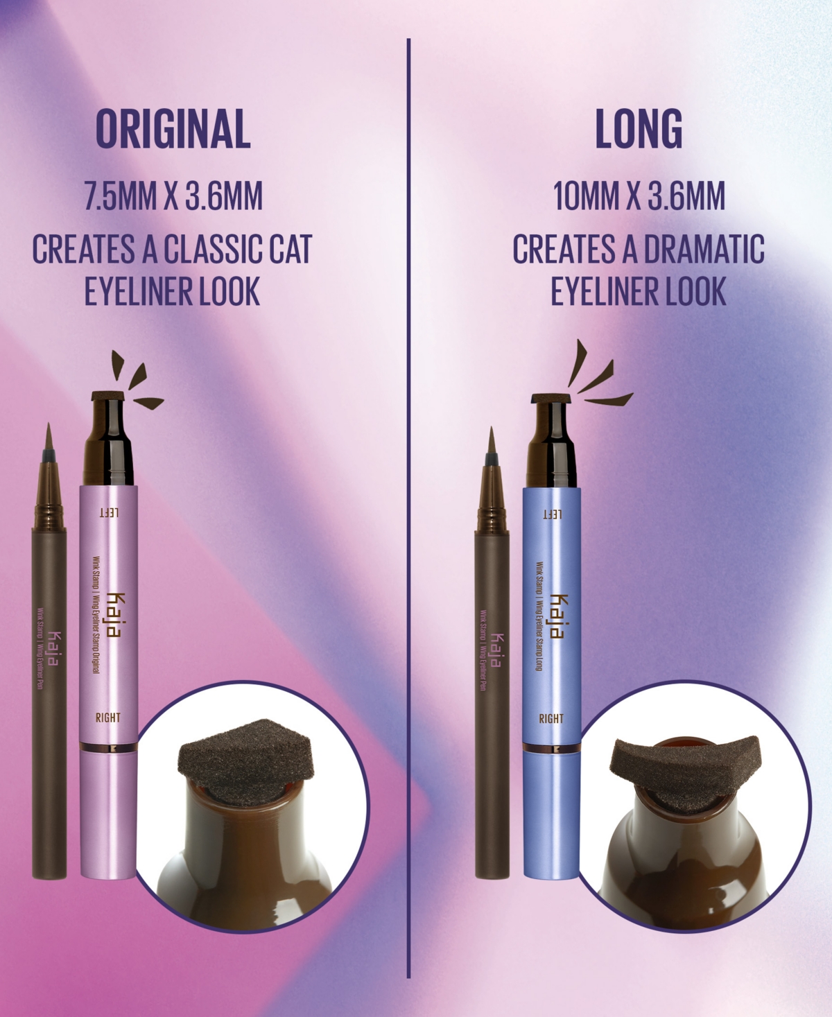 KAJA WINK STAMP LONG WATERPROOF WING EYELINER STAMP & PEN 