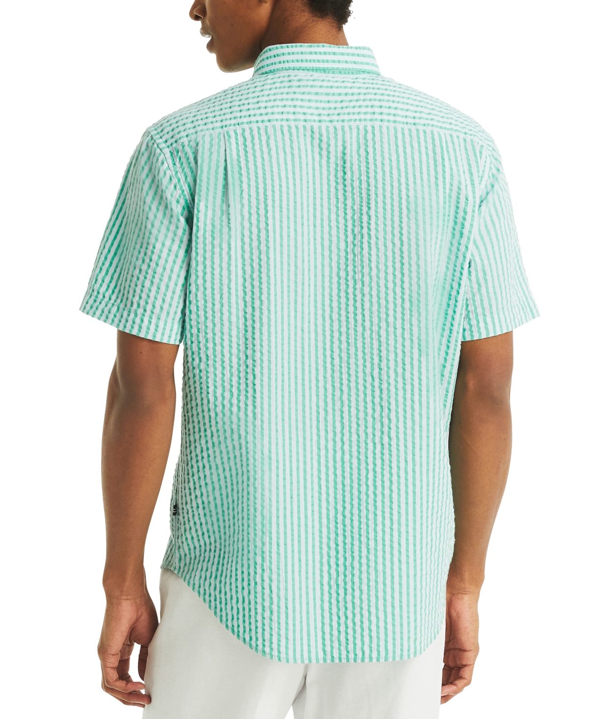 Nautica Men's Stripe Seersucker Shirt