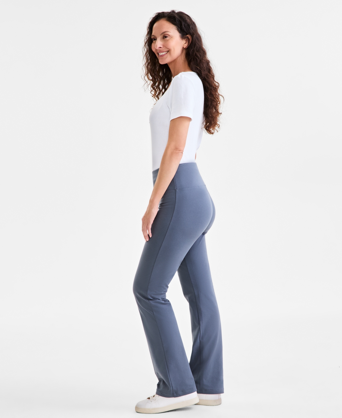 STYLE & CO WOMEN'S HIGH-RISE BOOTCUT LEGGINGS, CREATED FOR MACY'S 