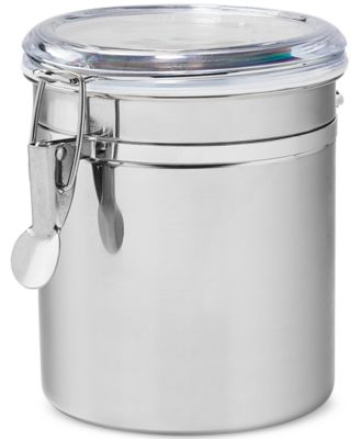 Stainless Steel Clamp-Lid Canisters, Set of 2, Exclusively at Macy's