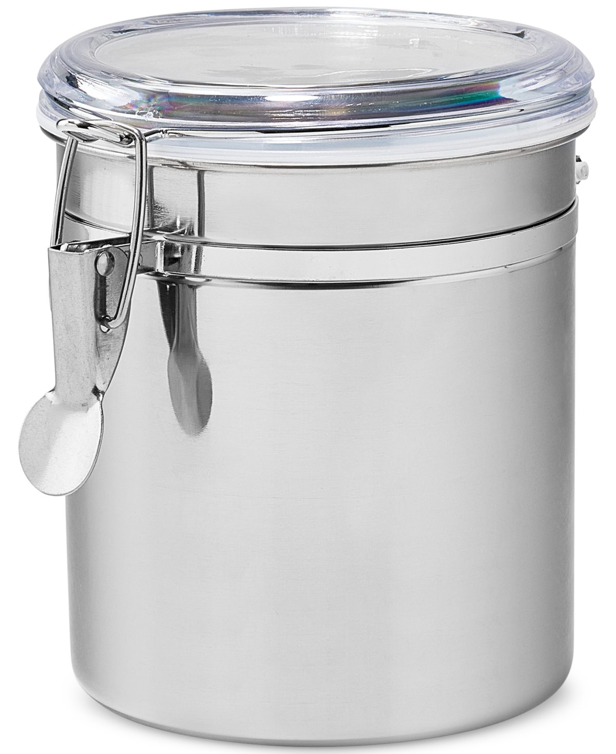 Arch Studio Stainless Steel Clamp-lid Canisters, Set Of 2, Exclusively At Macy's In No Color