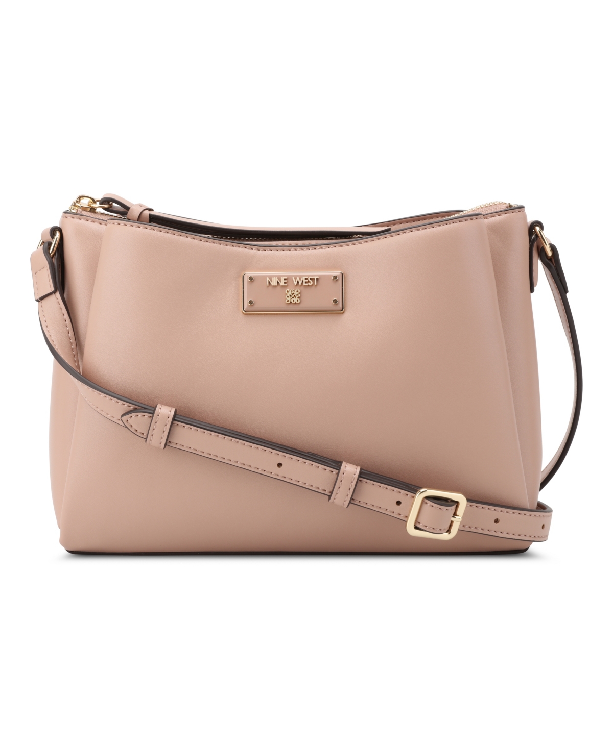Shop Nine West Leonel 3 Comp Crossbody Bag In Blushing