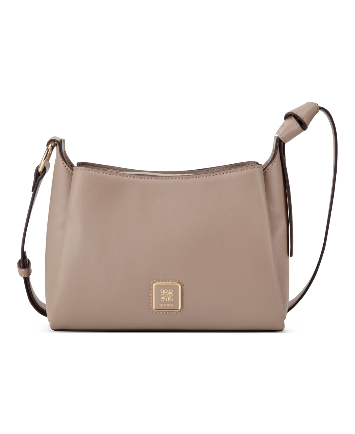 Shop Nine West Lyra Small Crossbody Bag In Dark Mushroom
