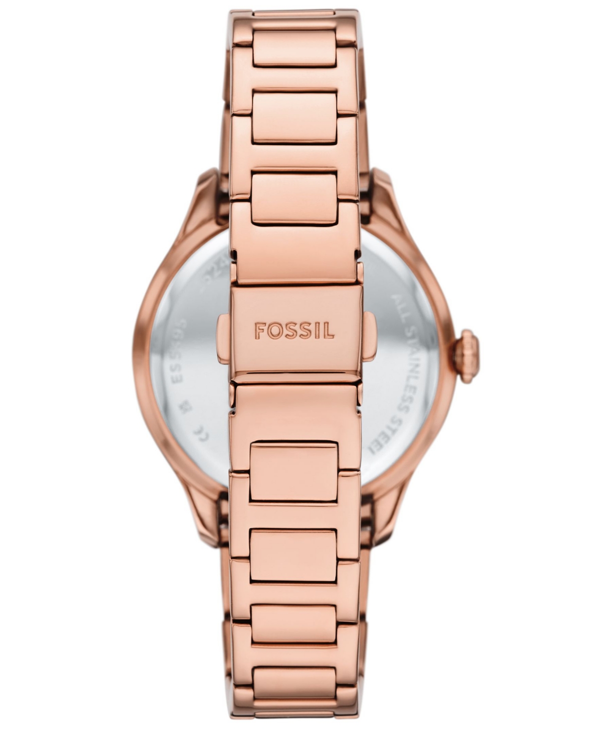 Fossil Women's Gilmore Three-hand Date Two-tone Stainless-steel Watch, 38mm In Rose Gold-tone