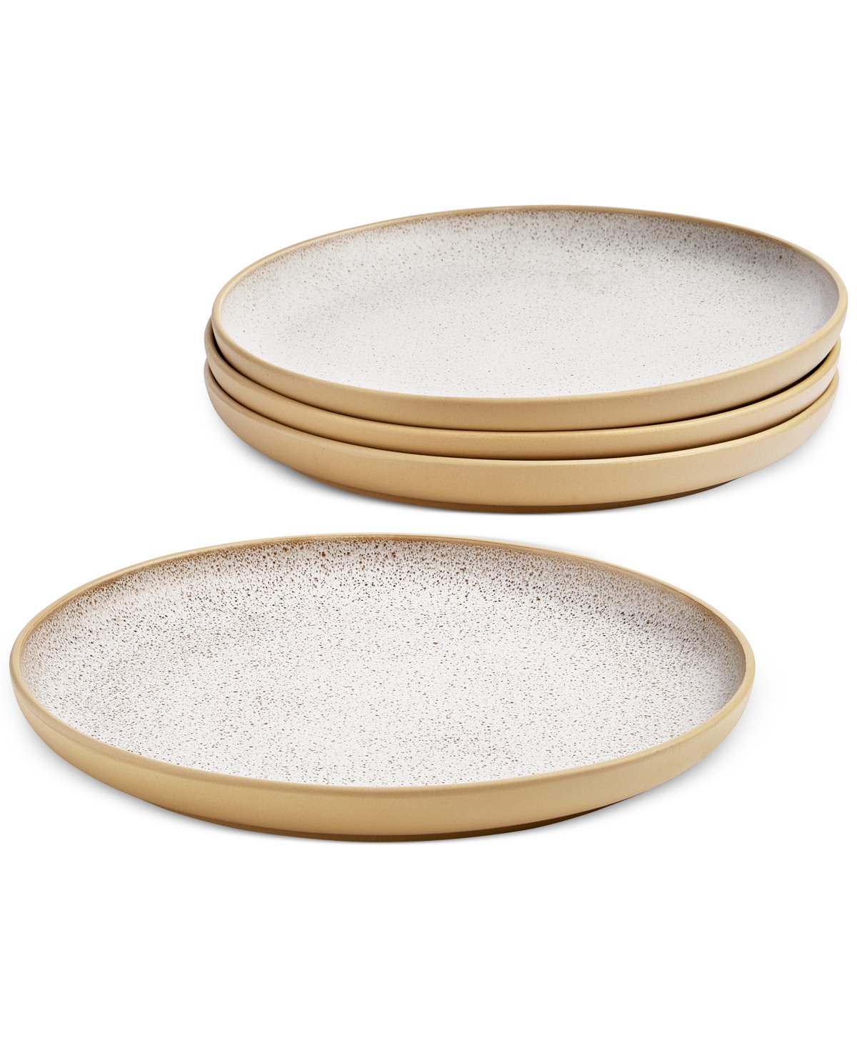 Clay Dinner Plates, Set of 4, Exclusively at Macy's - Khaki