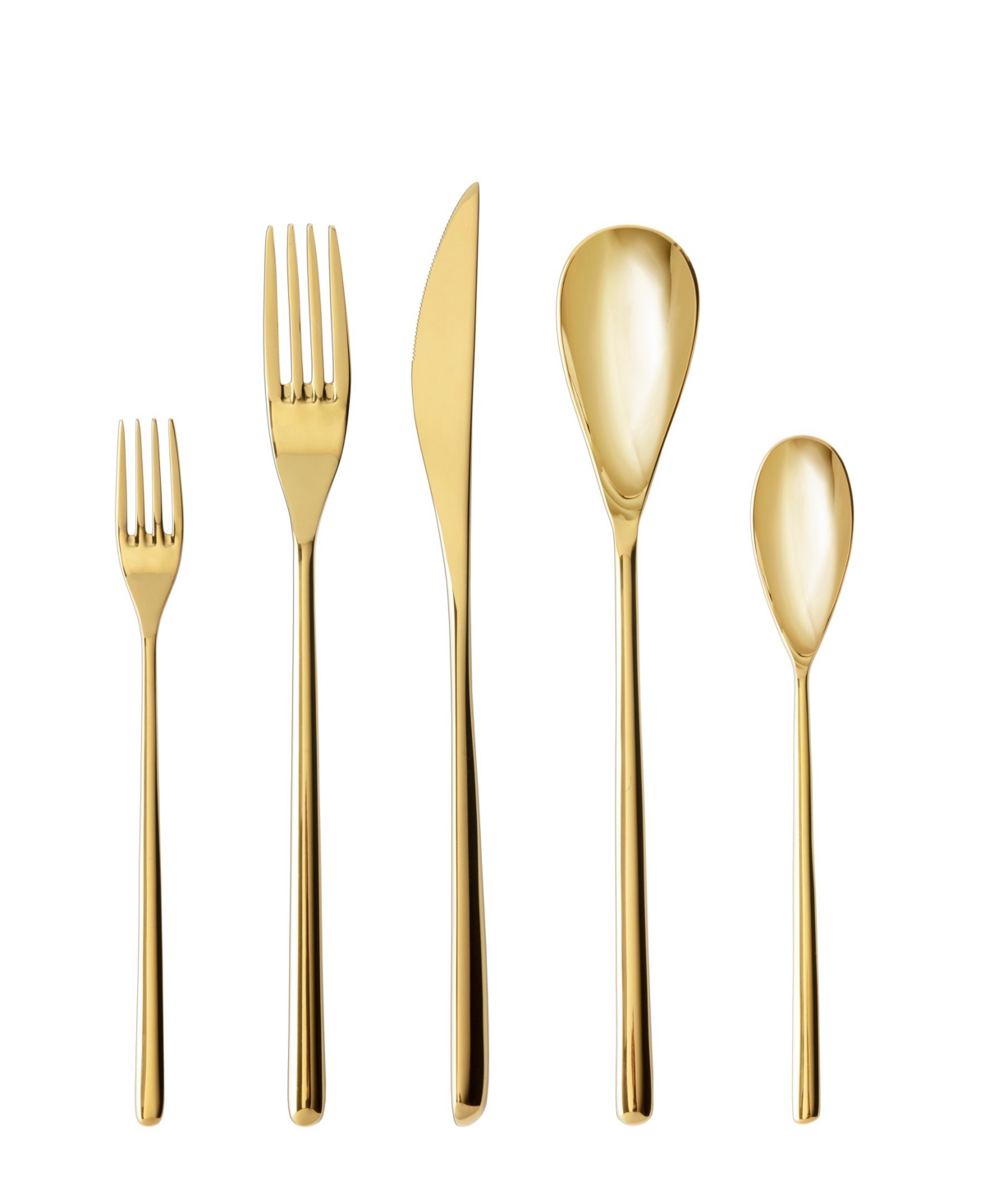 Fortessa Dragonfly 5-piece Flatware Set In Gold