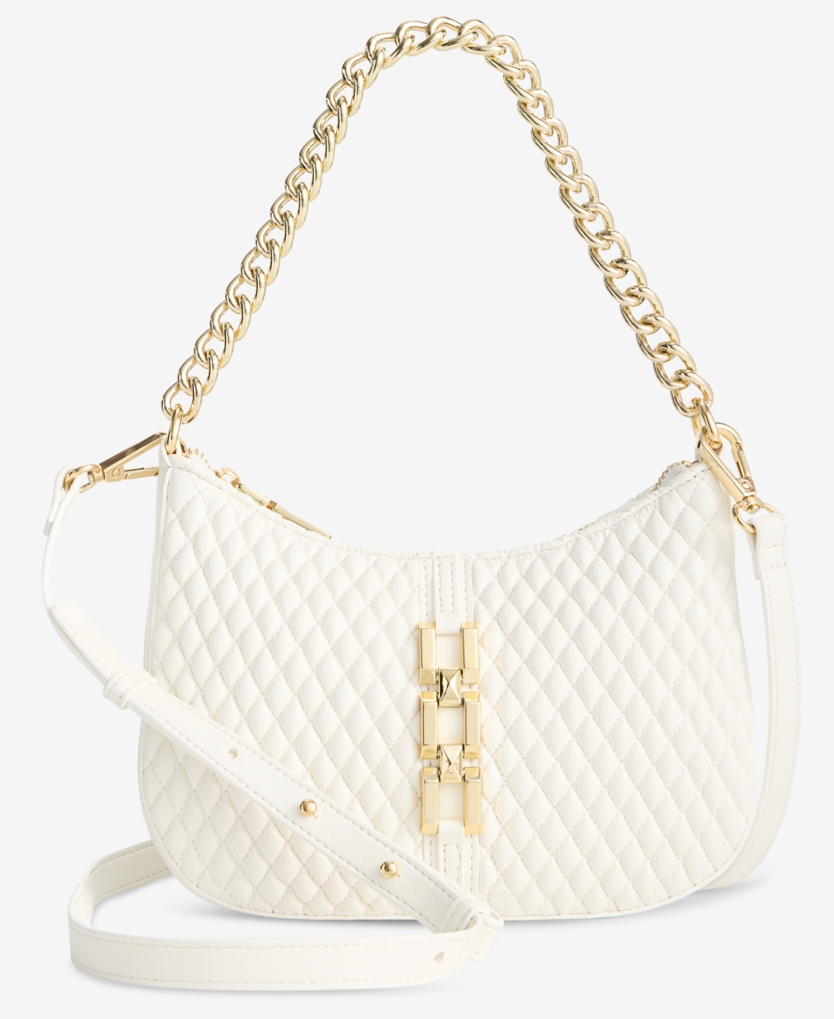 Inc International Concepts Quynn Small Quilted Crossbody, Exclusively At Macy's In Hb Vanilla