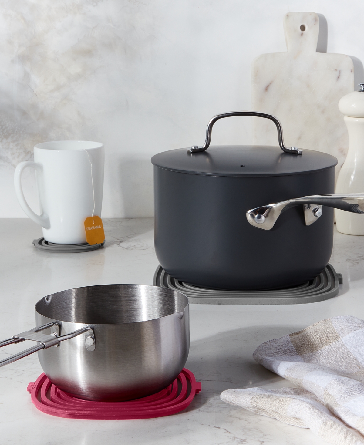 Macy's The Cellar 3-in-1 Silicone Trivet, Exclusively At  In Red